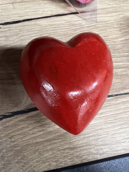 Imagen de Cœur rouge décoratif artisanal