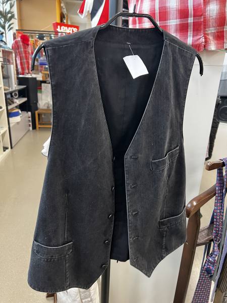 Imagen de Chaleco vaquero negro hombre talla M