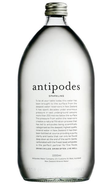 Imagen de Agua mineral con gas Antipodes 1000ml